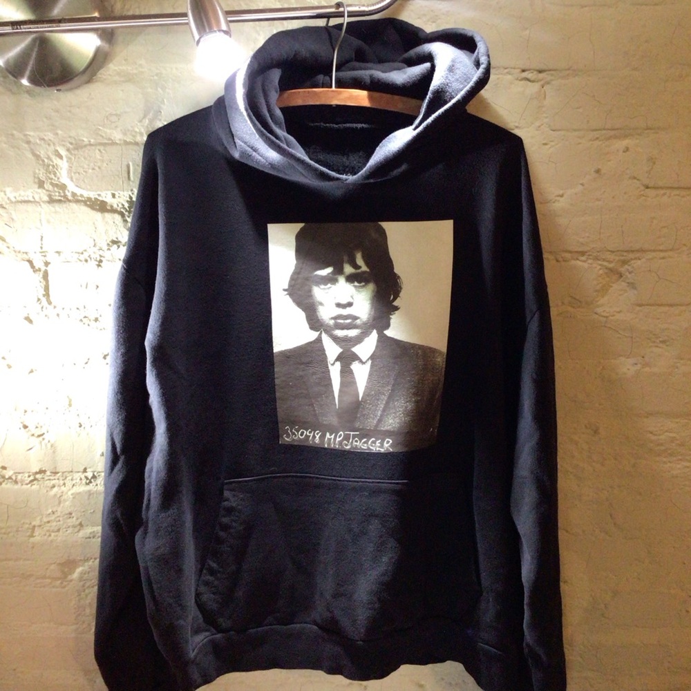 NEW! mick Jagger Mugshot Hoodie